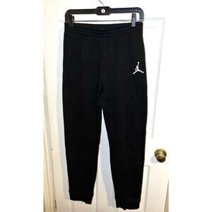 JORDAN Boys Black Sweatpants Sz XL 13-15y Logo Basketball